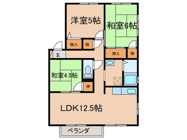 ヴェルディ園田の物件間取画像